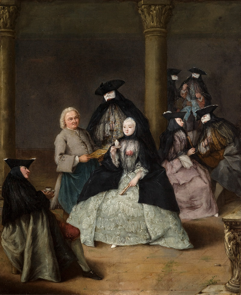 Masked Party in a Courtyard. Pietro Longhi, 1755. Oil on canvas.