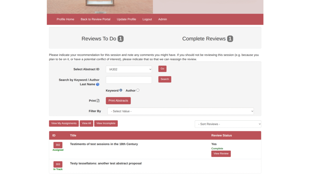 Reviews to do