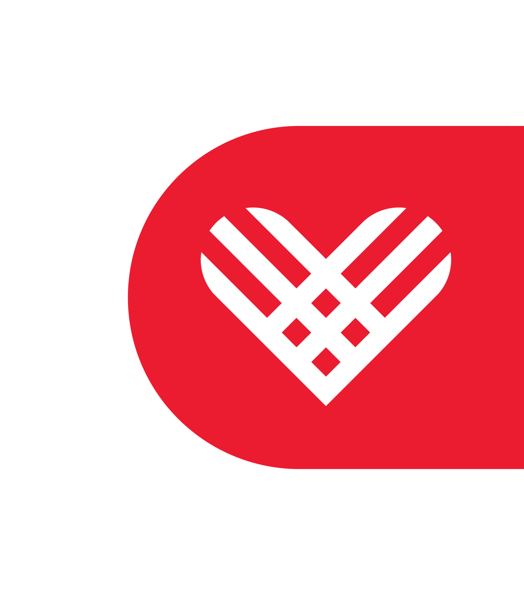 White Giving Tuesday heart on red tab